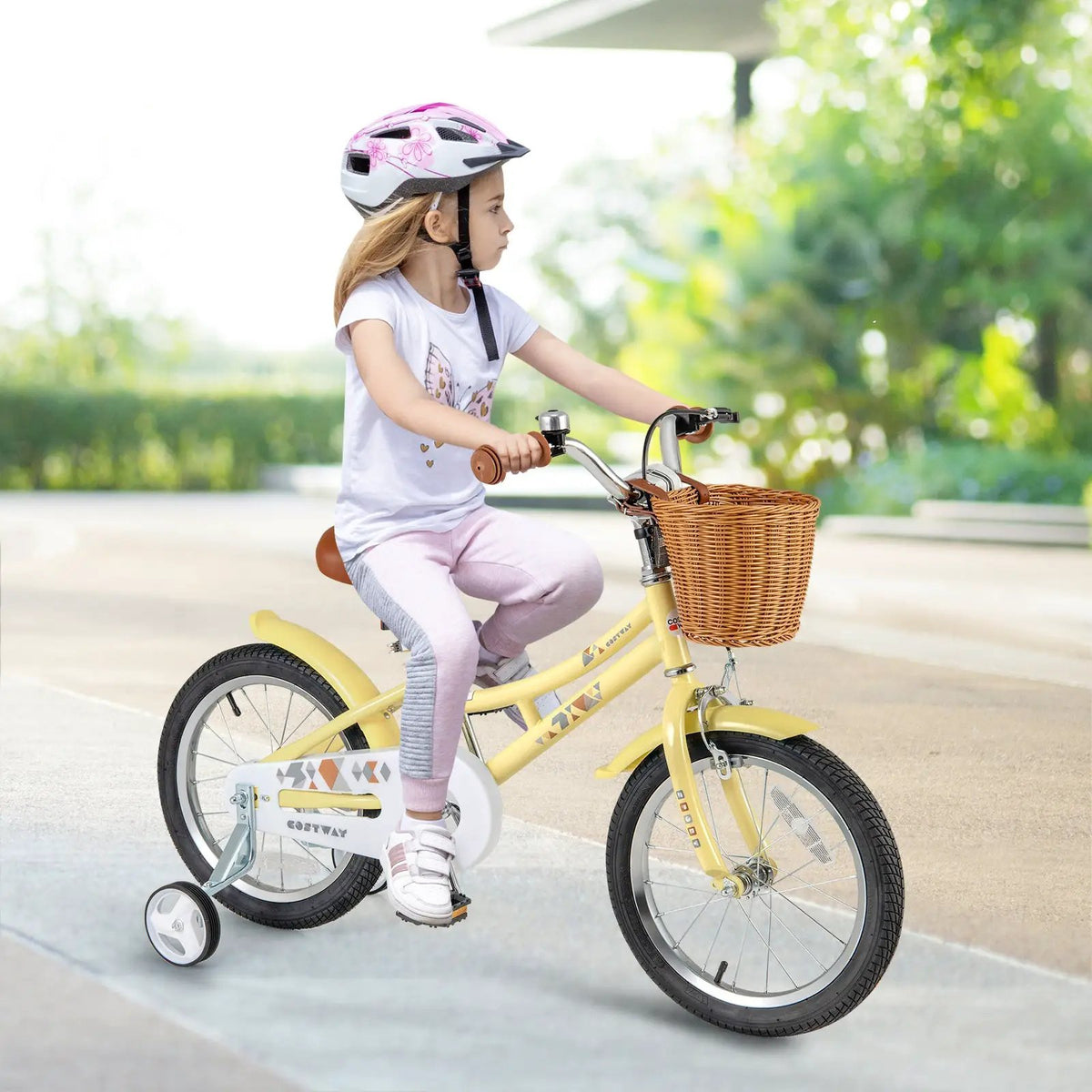 18 Inch Kids Bike Adjustable Bicycle with Reflectors and Bell for Children 4-8 Years Old-18 inches by DirectDeals