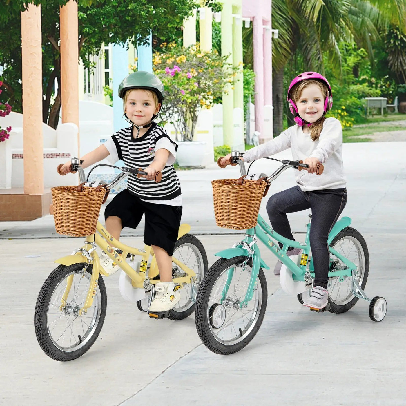 18 Inch Kids Bike Adjustable Bicycle with Reflectors and Bell for Children 4-8 Years Old-18 inches by DirectDeals