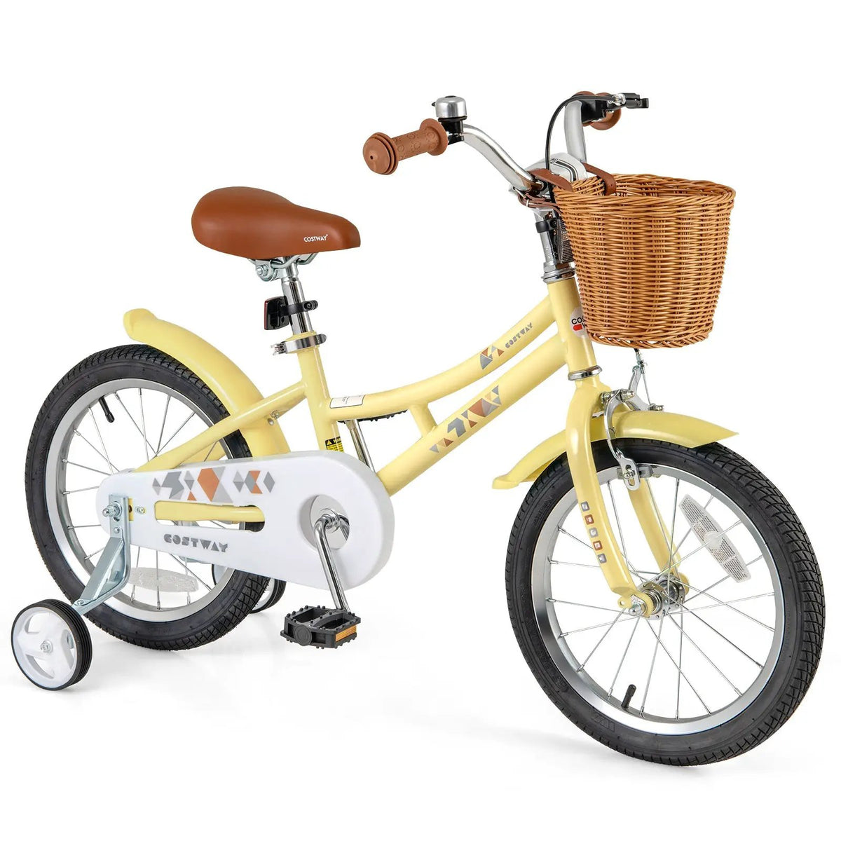 18 Inch Kids Bike Adjustable Bicycle with Reflectors and Bell for Children 4-8 Years Old-18 inches by DirectDeals