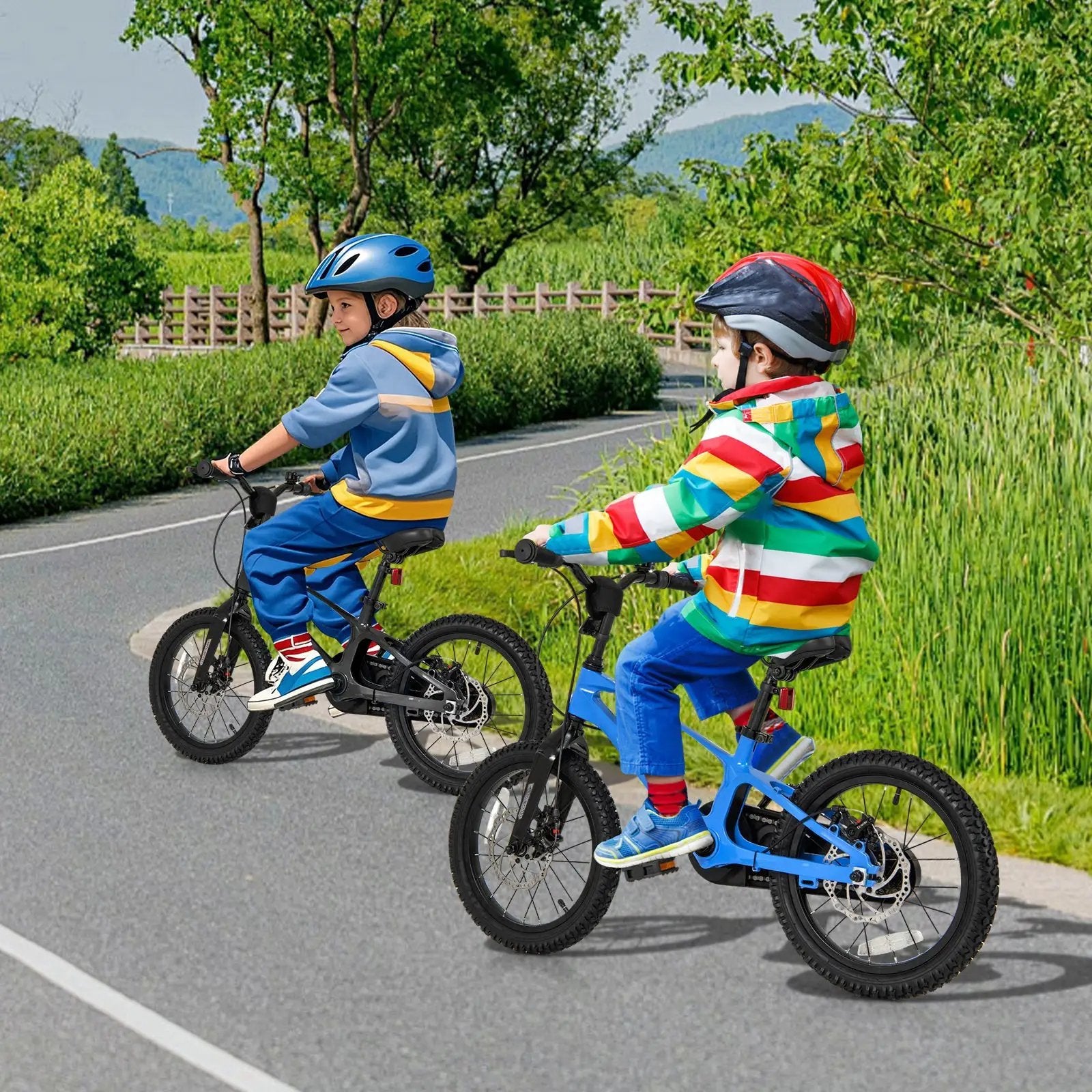 16 Inch Kids Bike Magnesium Alloy Training Bicycle Adjustable for 4 to 7 Years Old-16 inches by DirectDeals