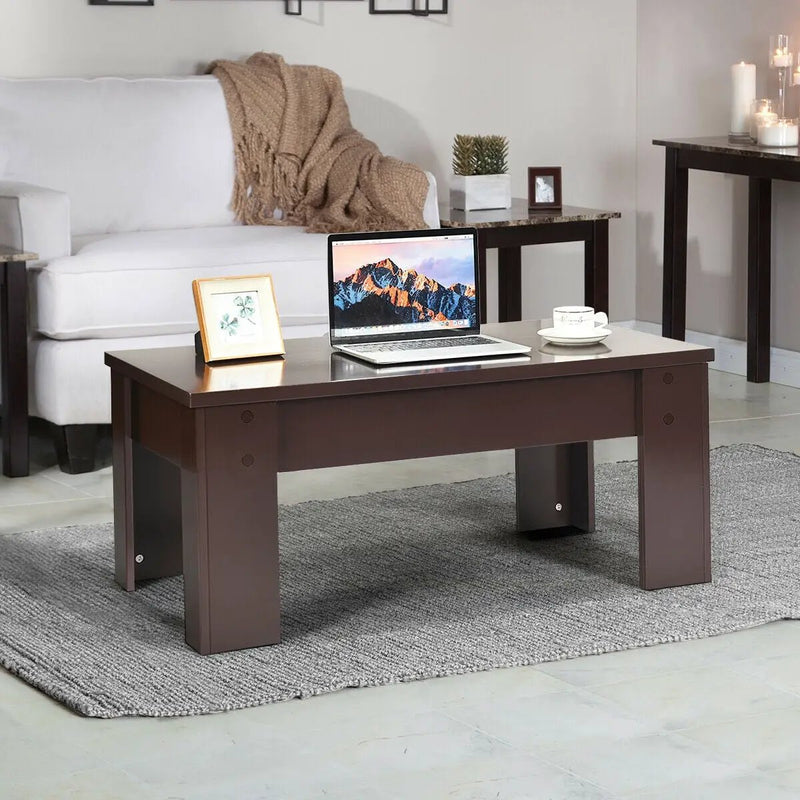 Lift Top Coffee Pop-UP Cocktail Table by DirectDeals