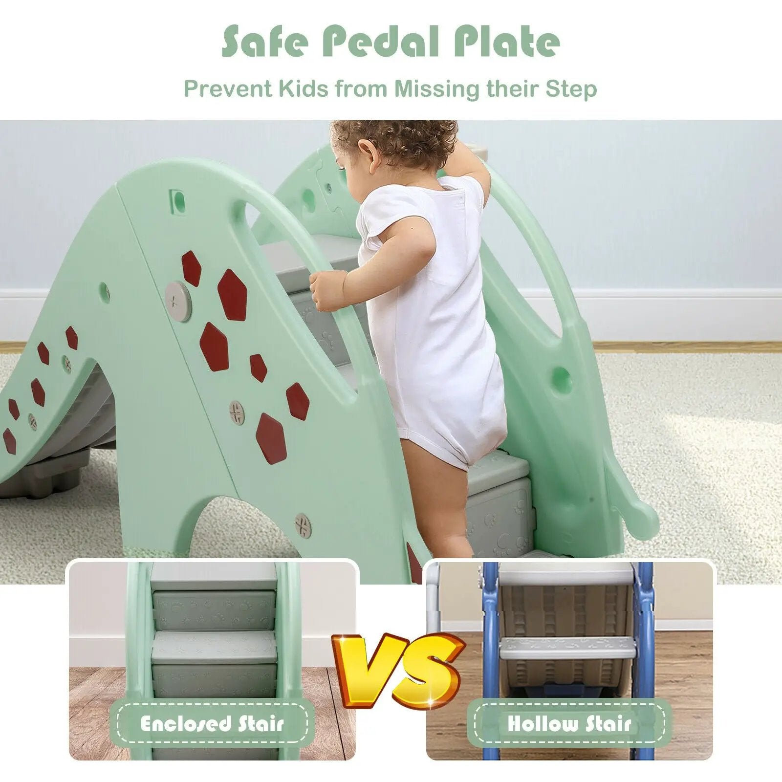 3-in-1 Kids Climber Slide Play Set with Basketball Hoop by DirectDeals