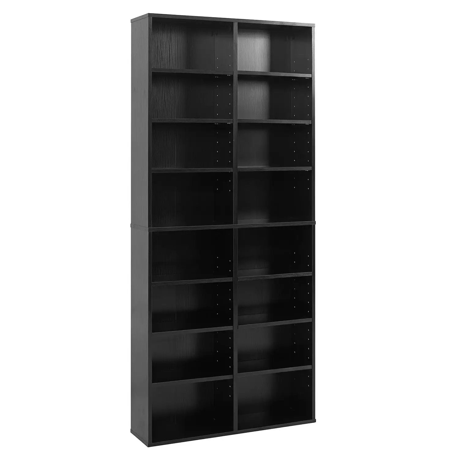16 Compartment CD Storage Unit with Adjustable Shelves 54" by DirectDeals