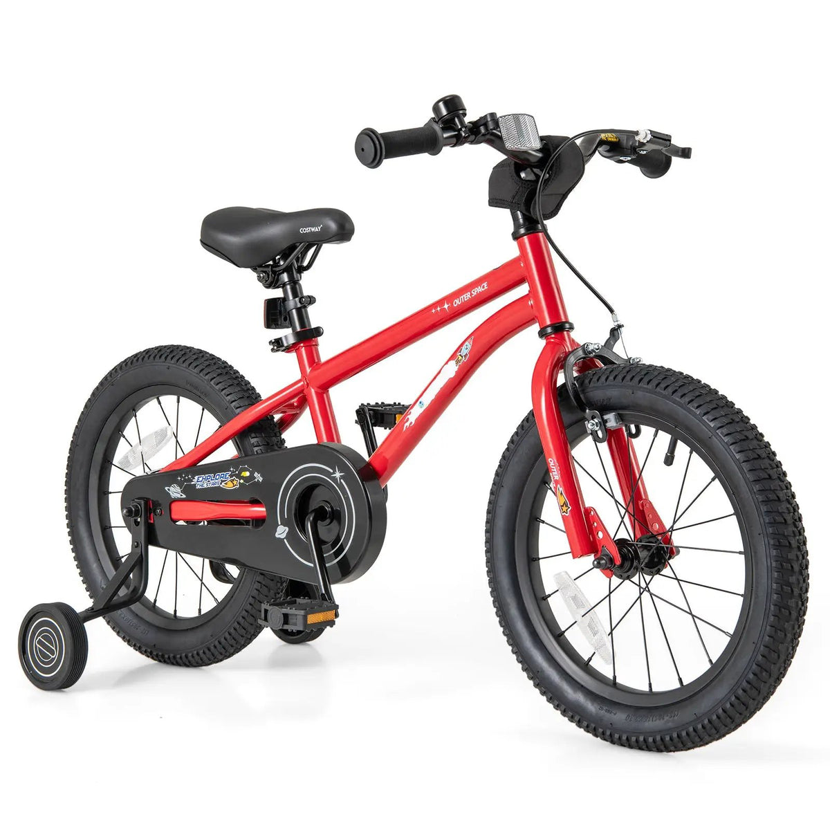 16-Inch Kids Bike Ages 4-7 with Handbrake and Coaster Brake and Bell Ring-16 inches by DirectDeals