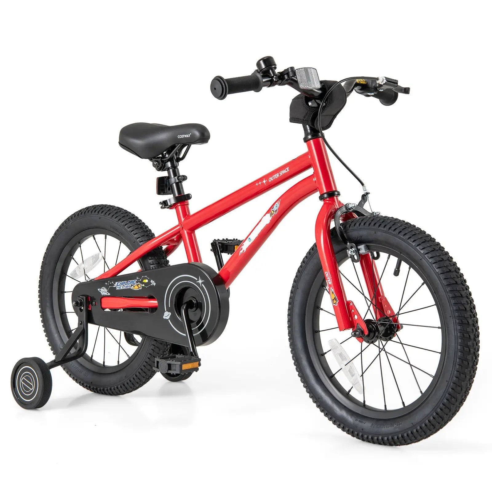 16-Inch Kids Bike Ages 4-7 with Handbrake and Coaster Brake and Bell Ring-16 inches by DirectDeals