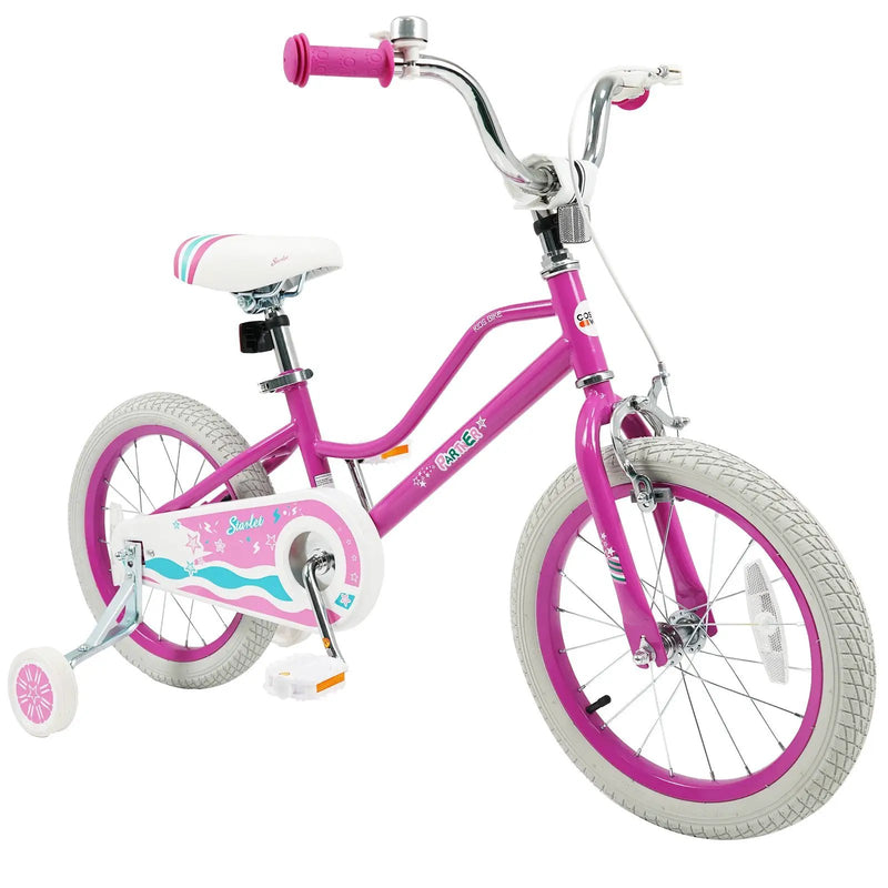 Kids Bike 12-18 Inch with Training Wheels - Pink by DirectDeals