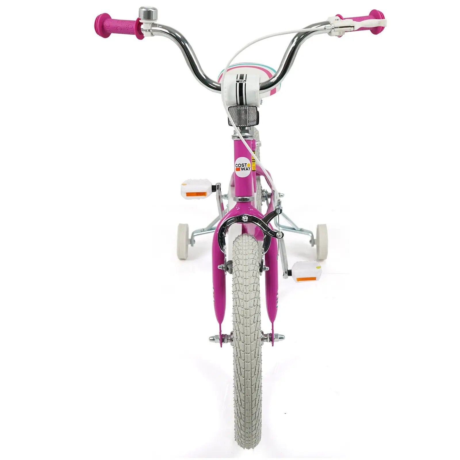 Kids Bike 12-18 Inch with Training Wheels - Pink by DirectDeals