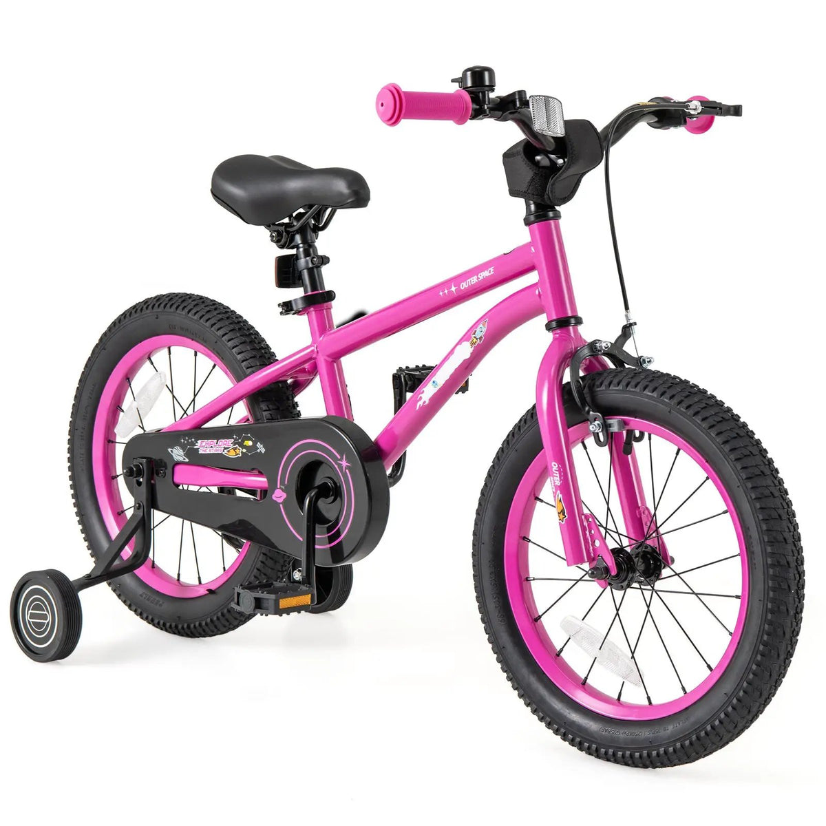16-Inch Kids Bike for 4-7 Years Old Adjustable with Removable Training Wheels-16 inches by DirectDeals