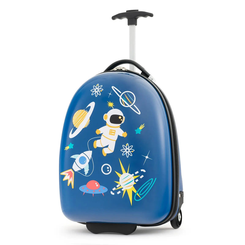 16 Inch Kids Carry-On Luggage Hard Shell Suitcase with Wheels by DirectDeals