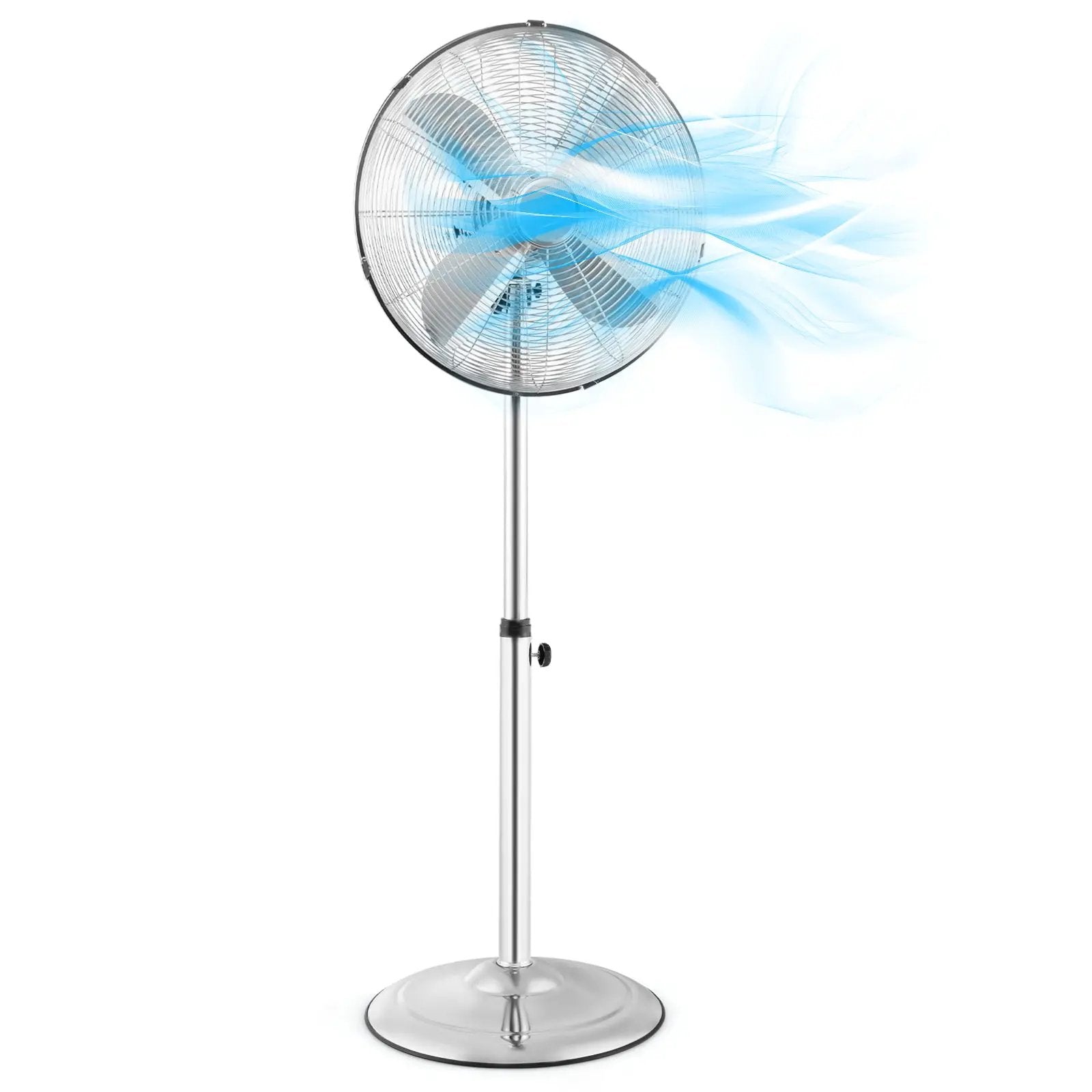 16 Inch Pedestal Standing Fan Oscillating Pedestal Fan with 3 Speeds and Adjustable Height by DirectDeals