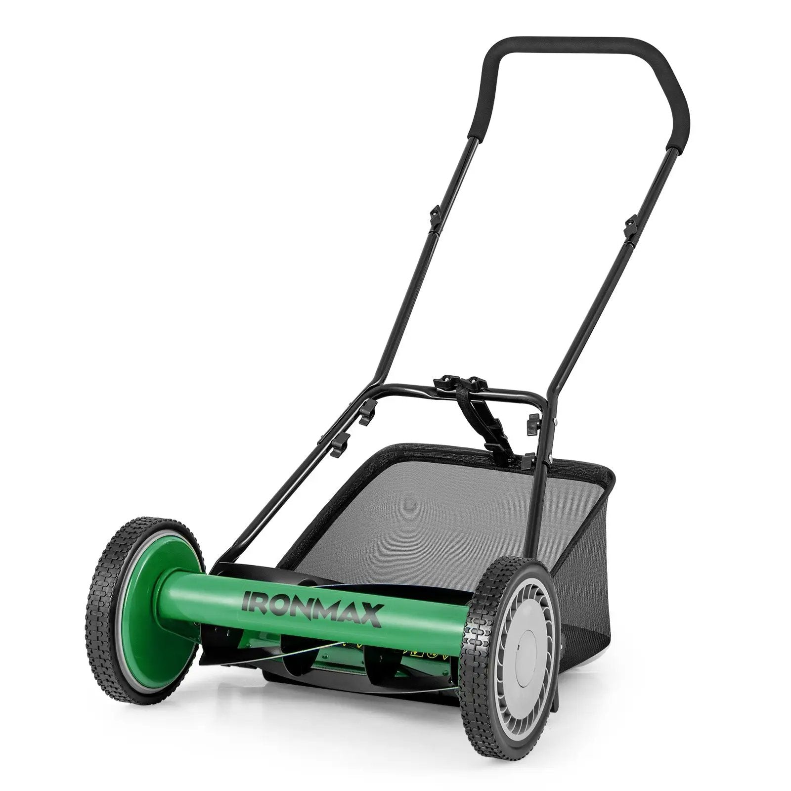 16 Inch Push Lawn Mower with 5 Steel Blades and Grass Catcher Bag by DirectDeals