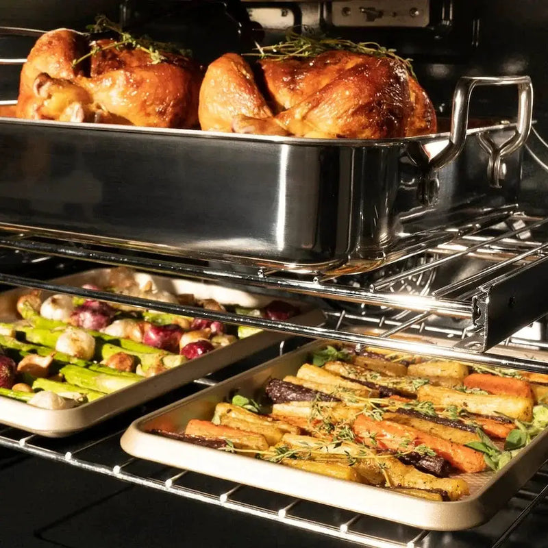 ZLINE 30"Professional True Convection Double Wall Oven, Air Fry, Self Clean, DuraSnow® Matte Black WADSZ-30-MB by Farmhouse Kitchen and Bath