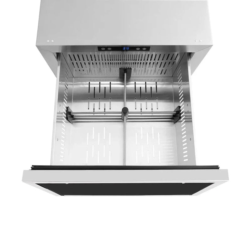 ZLINE 24" Touchstone 168 Can Outdoor-Rated Dual Refrigerator Drawer, Panel Ready, RDSPO-24 by Farmhouse Kitchen and Bath