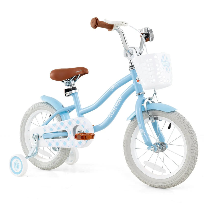 14 Inch Kids Bike with Adjustable Handlebar and Seat for 3-5 Year Old by DirectDeals