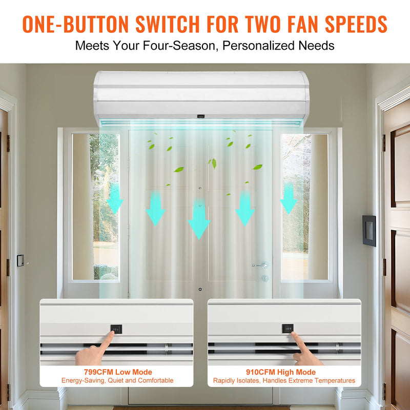 36" Commercial Indoor Air Curtain Super Power 2 Speeds 900CFM by HouseOfZazla