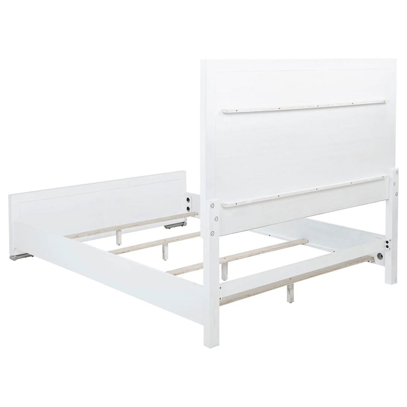 Gracemont 57-inch Queen Panel Bed Grey and White by Unique Piece Furniture