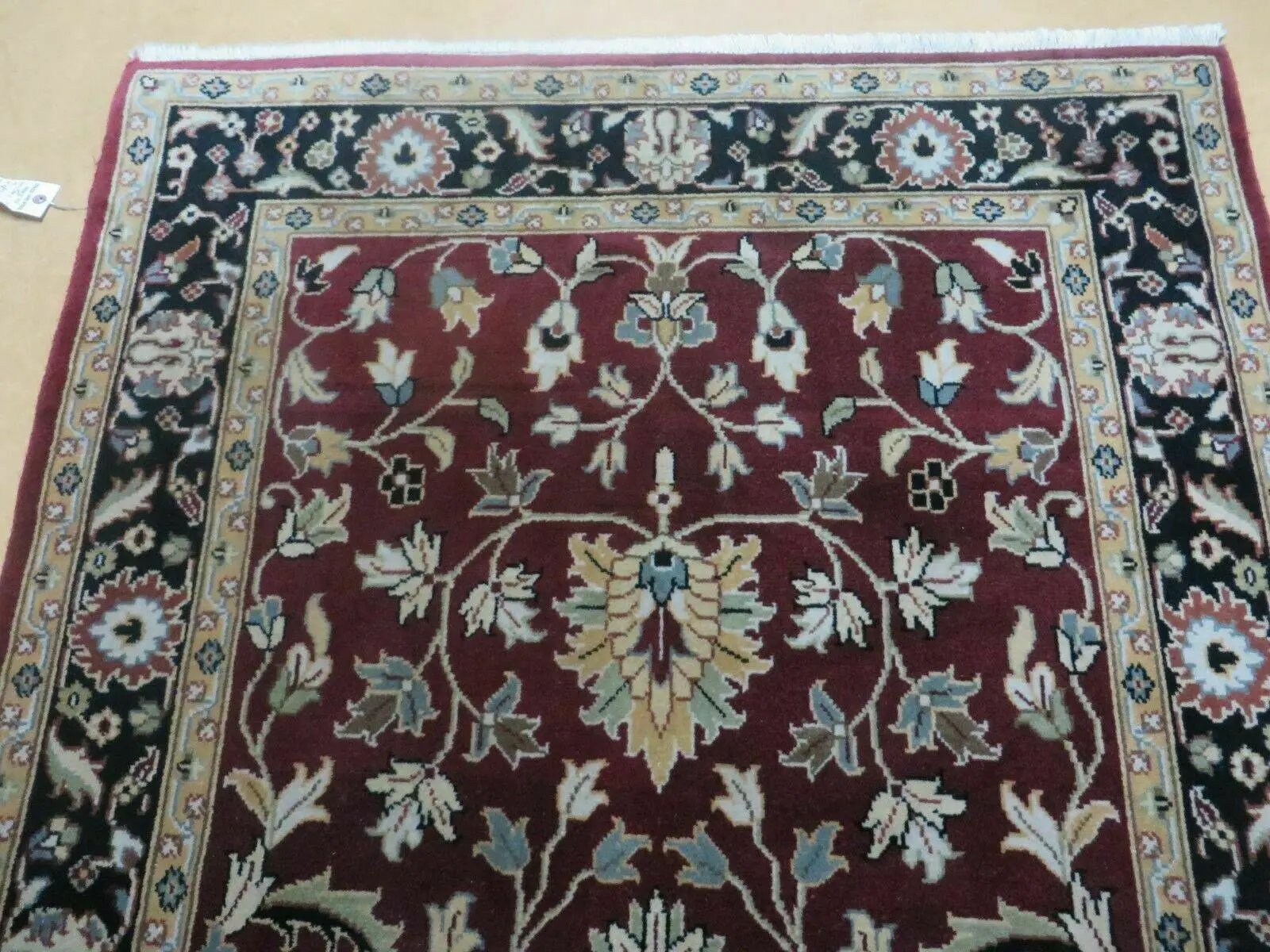 4' X 6' Handmade Finely Knotted Indian Agra Pattern Wool Rug Nice by Jewel Rugs