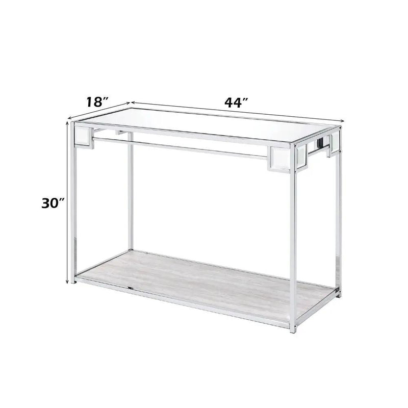 Asbury - Console Table - Mirrored & Chrome by Unique Piece Furniture