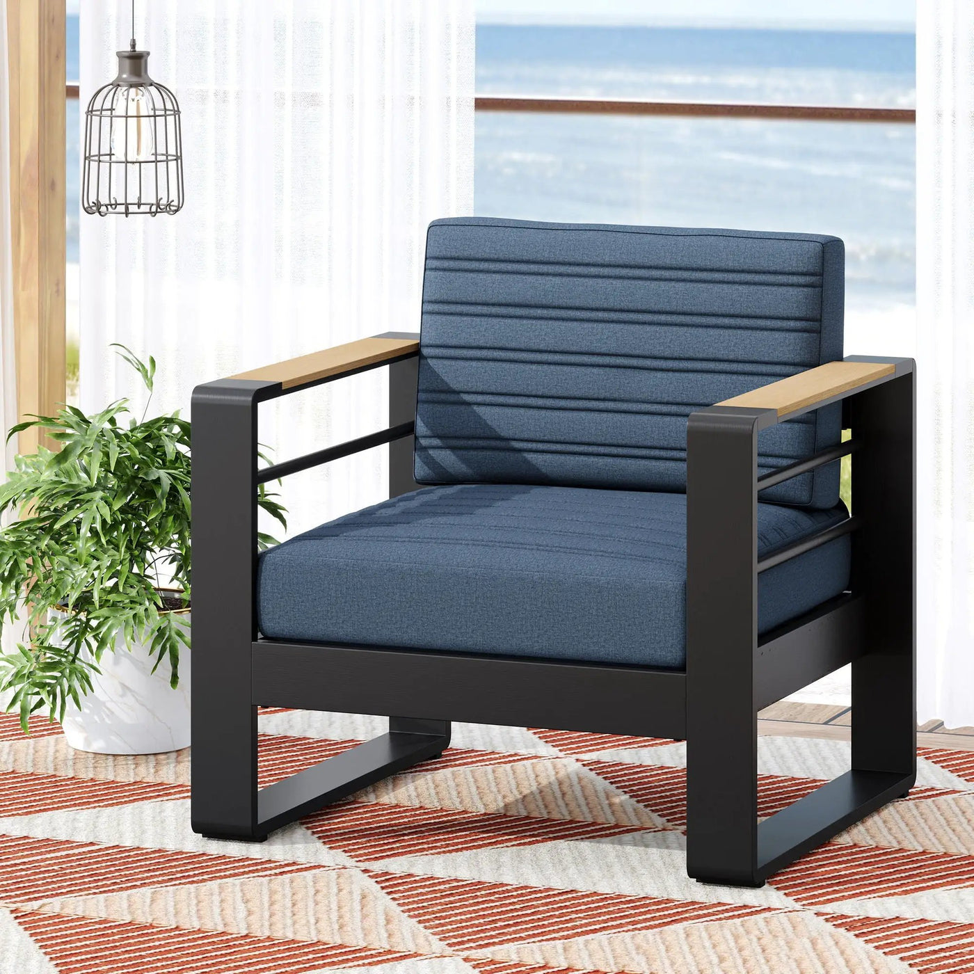 Giovanna Club Chair Set With Aluminum Frame by HouseOfZazla