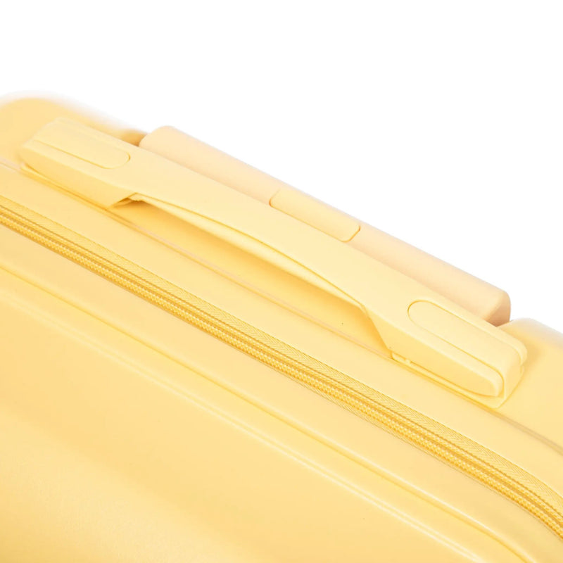 20 Inch ABS Hard Shell Travel Checked Luggage - Yellow by HouseOfZazla