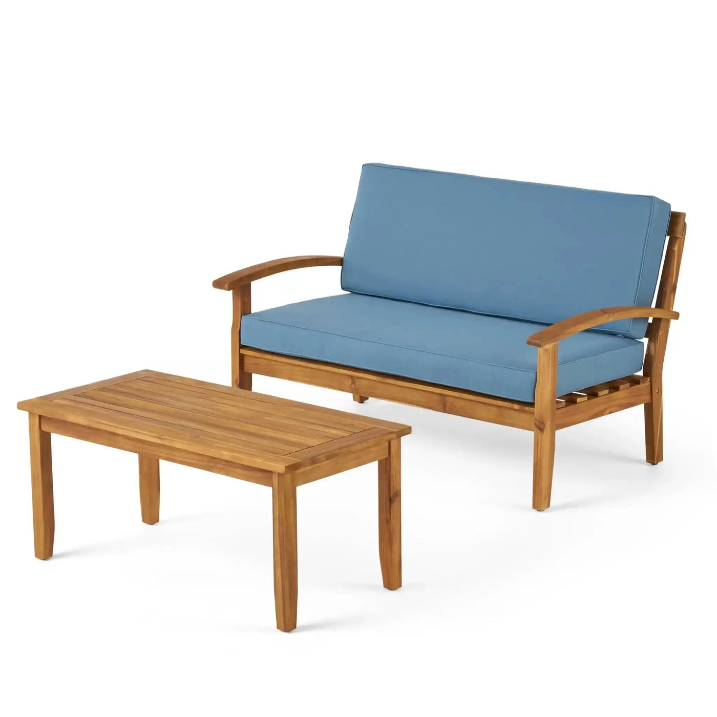 Outdoor Chat Set With Coffee Table and Loveseat by HouseOfZazla