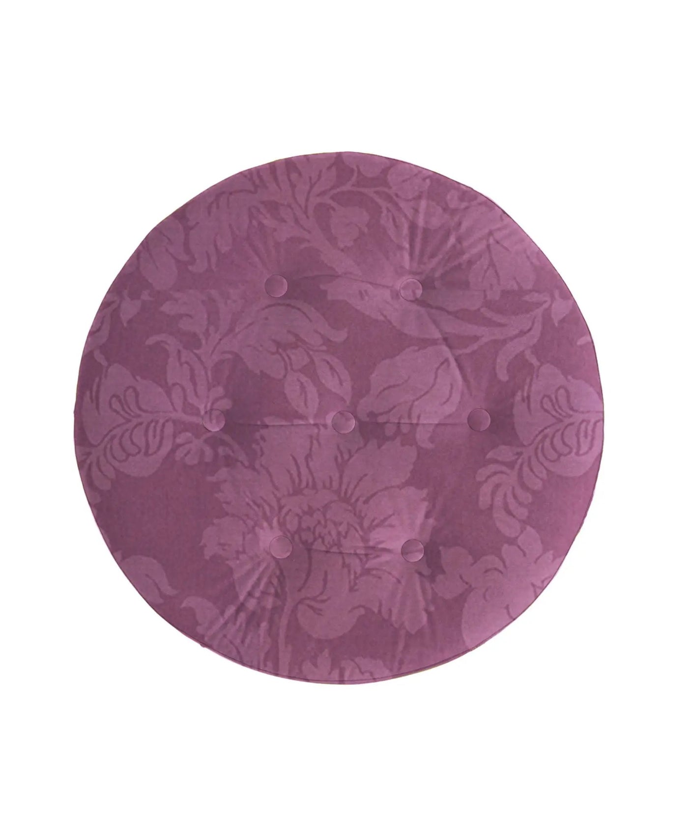 Yolanda - Luxurious Upholstery Round Upholstered Accent Ottoman by HouseOfZazla