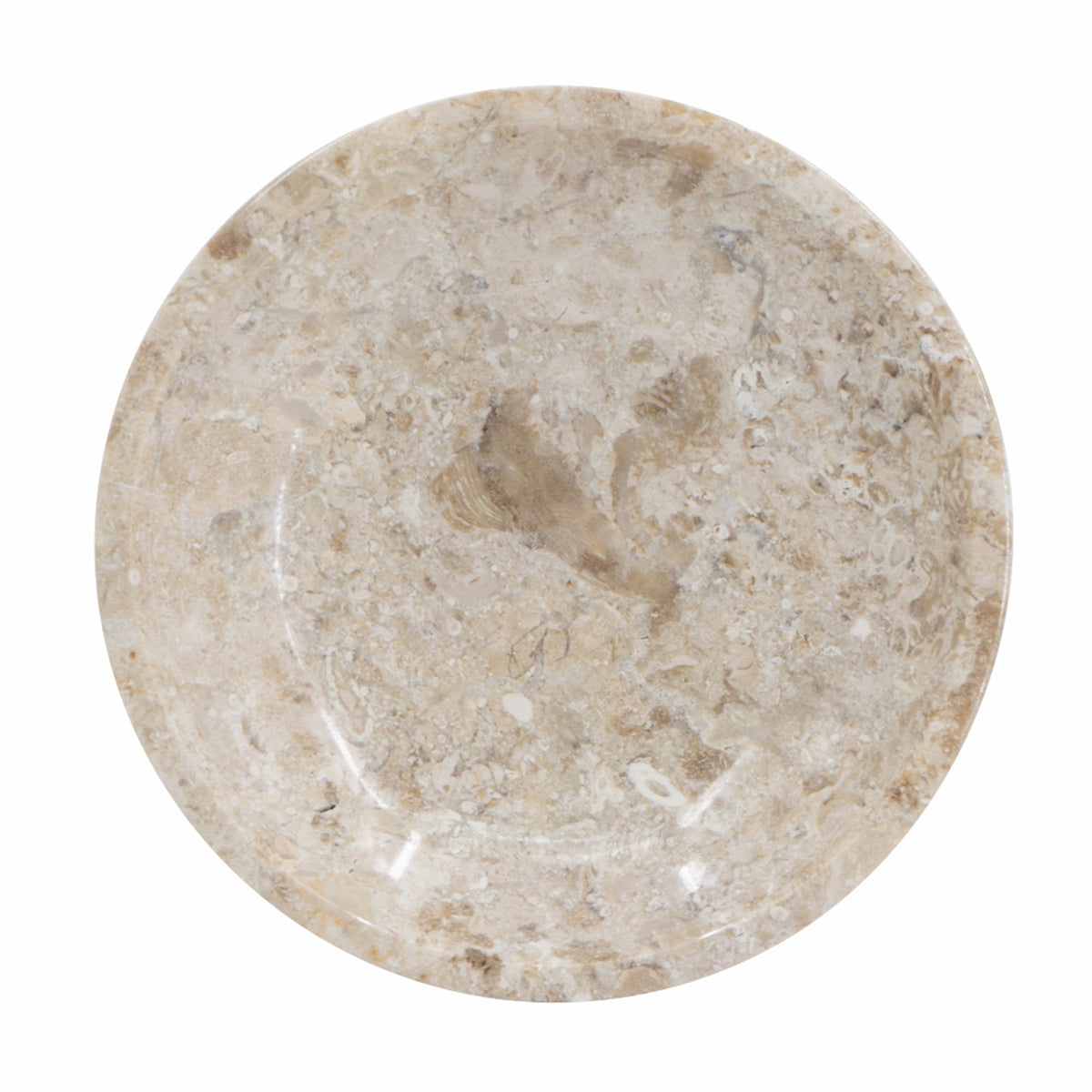 Round Marble Decorative Bowl with Smooth Finish - Cream, photo 2 of 10