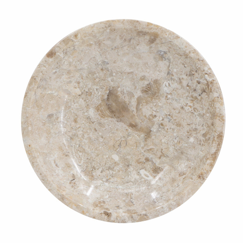 Round Marble Decorative Bowl with Smooth Finish - Cream, photo 2 of 10