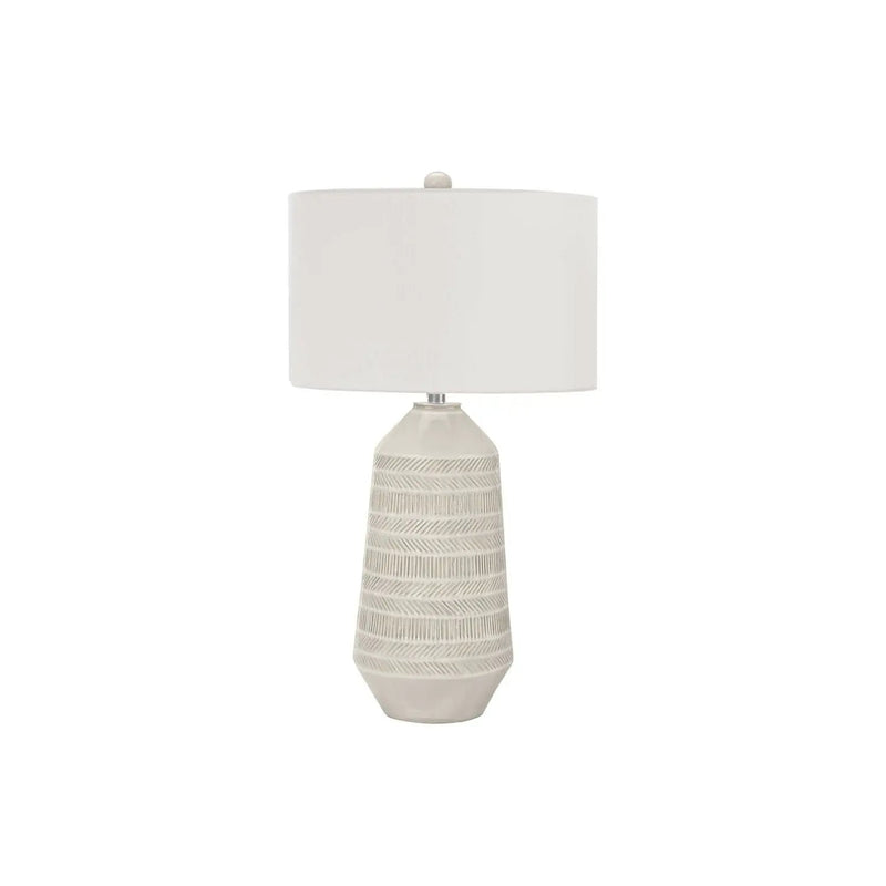 Contemporary Lighting, Table Lamp, Ceramic - Cream by Unique Piece Furniture