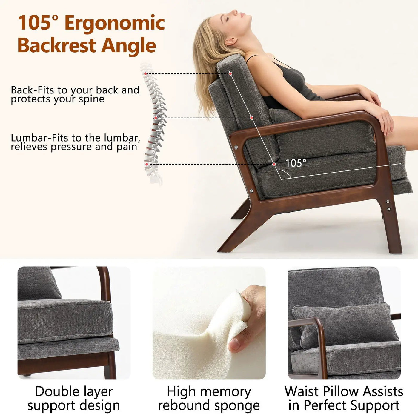 Upholstered Living Room Chair by HouseOfZazla
