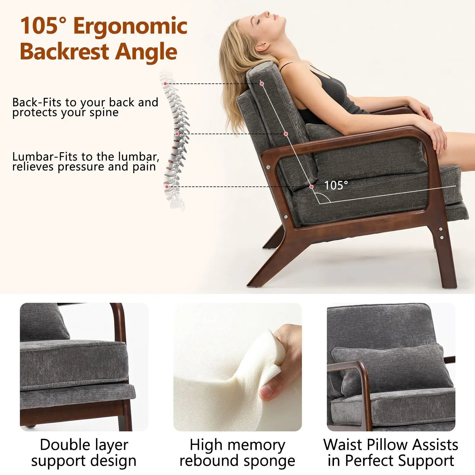 Upholstered Living Room Chair by HouseOfZazla