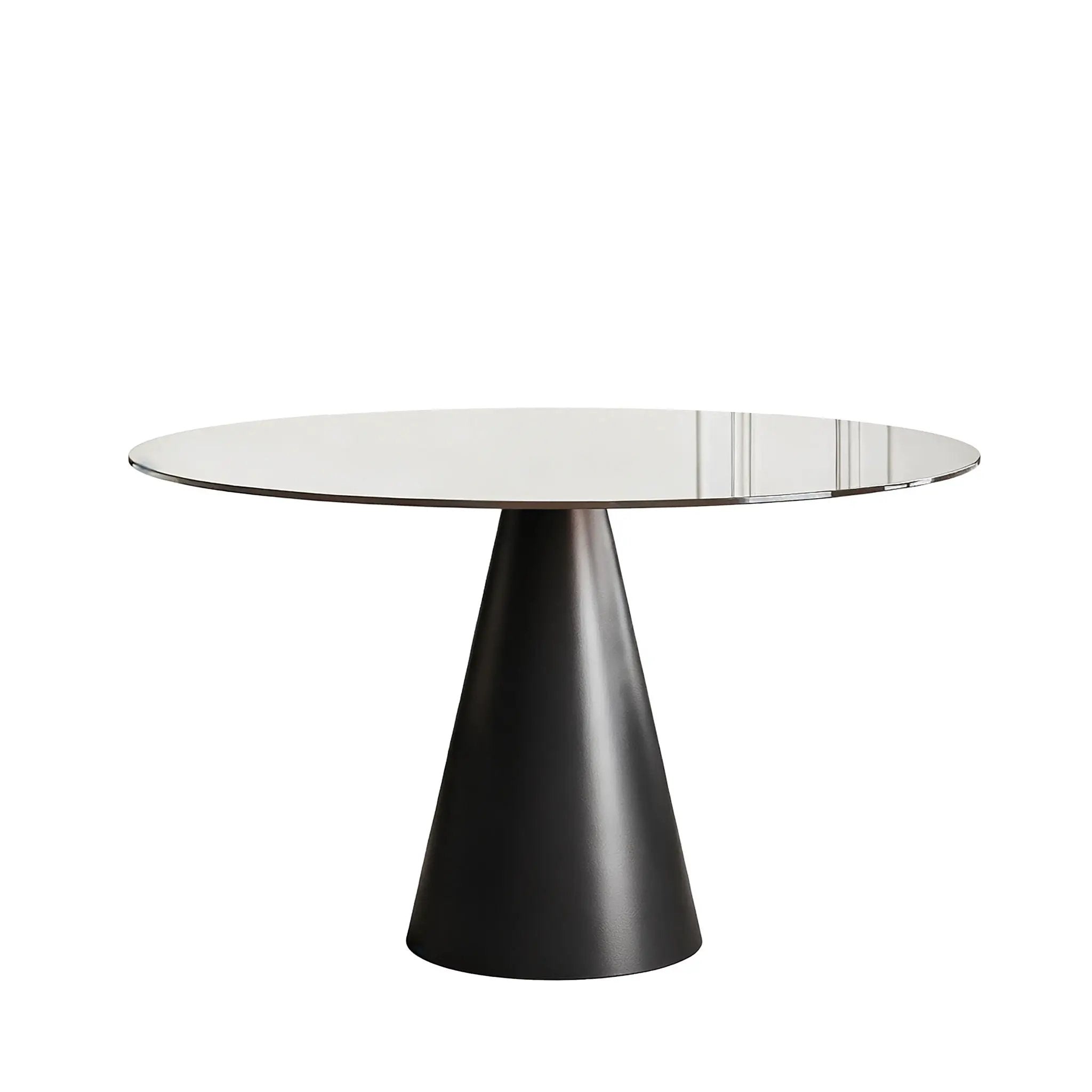 Round Dining Table for 2-4 People - Black / Brown by HouseOfZazla