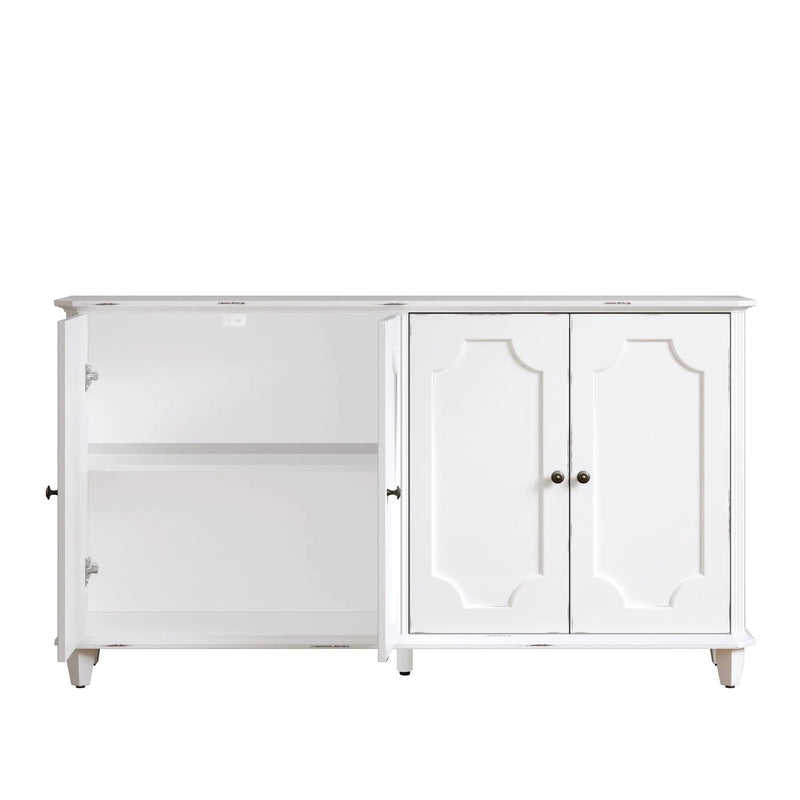 Vintage Distressed Sideboard Buffet Cabinet by HouseOfZazla