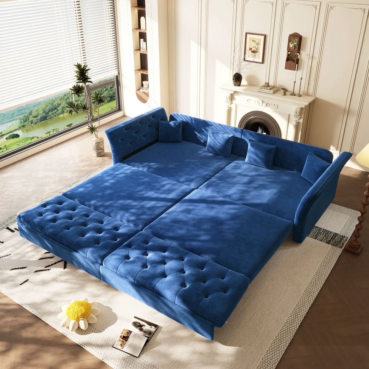 Oversize Pull Out Sofa Bed For Living Room by HouseOfZazla