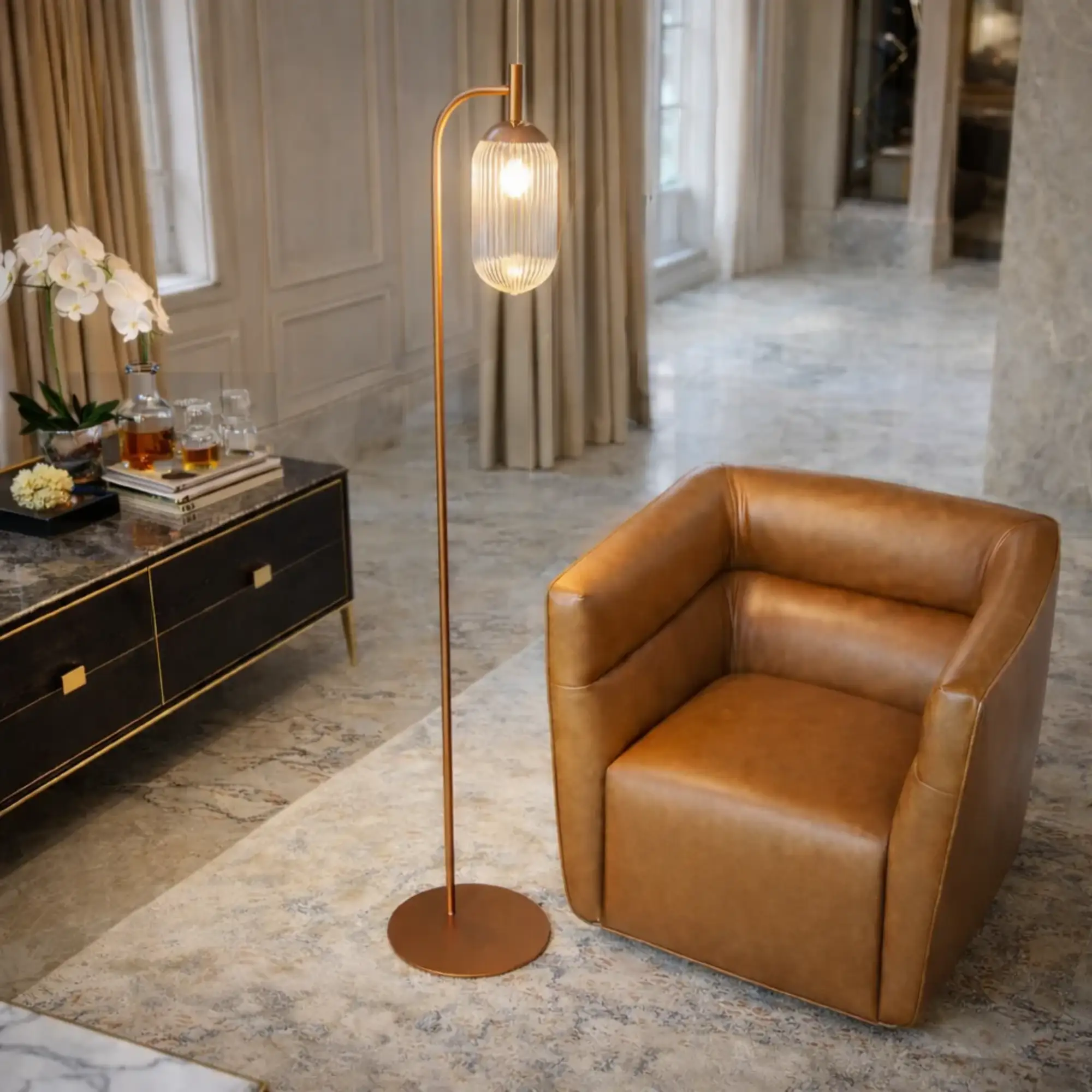 Classic Modern Floor Lamp by HouseOfZazla