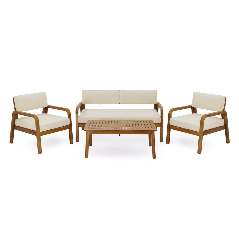 4-Pieces Outdoor Sofa Set with Cushions by HouseOfZazla