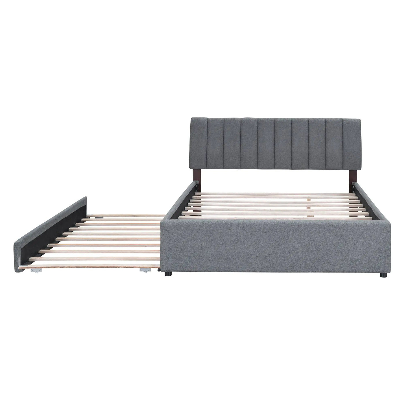 Upholstered Platform Bed With Trundle by HouseOfZazla