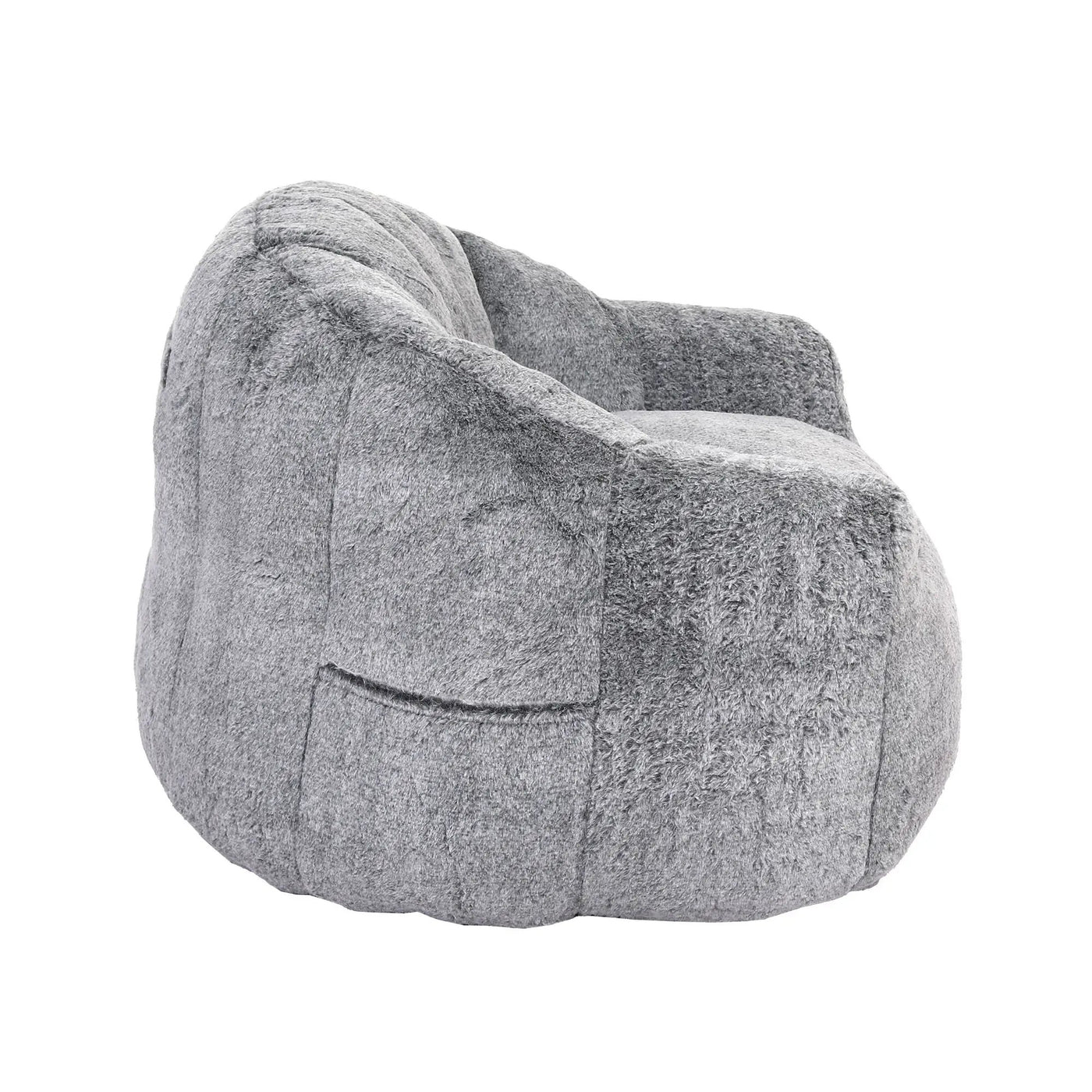 Beanbag Chair, Beanbag Sofa Chair With Armrests Stuffed High Density Foam by HouseOfZazla