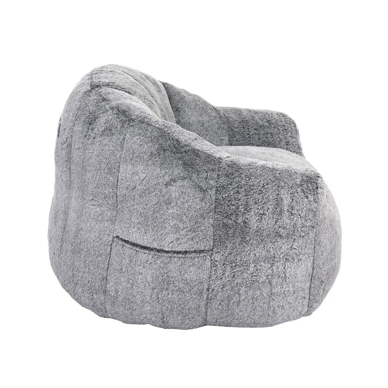Beanbag Chair, Beanbag Sofa Chair With Armrests Stuffed High Density Foam by HouseOfZazla