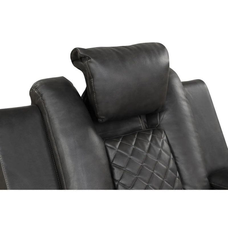 Benz - Power Recliner Set With LED Lighting And USB Charging by HouseOfZazla
