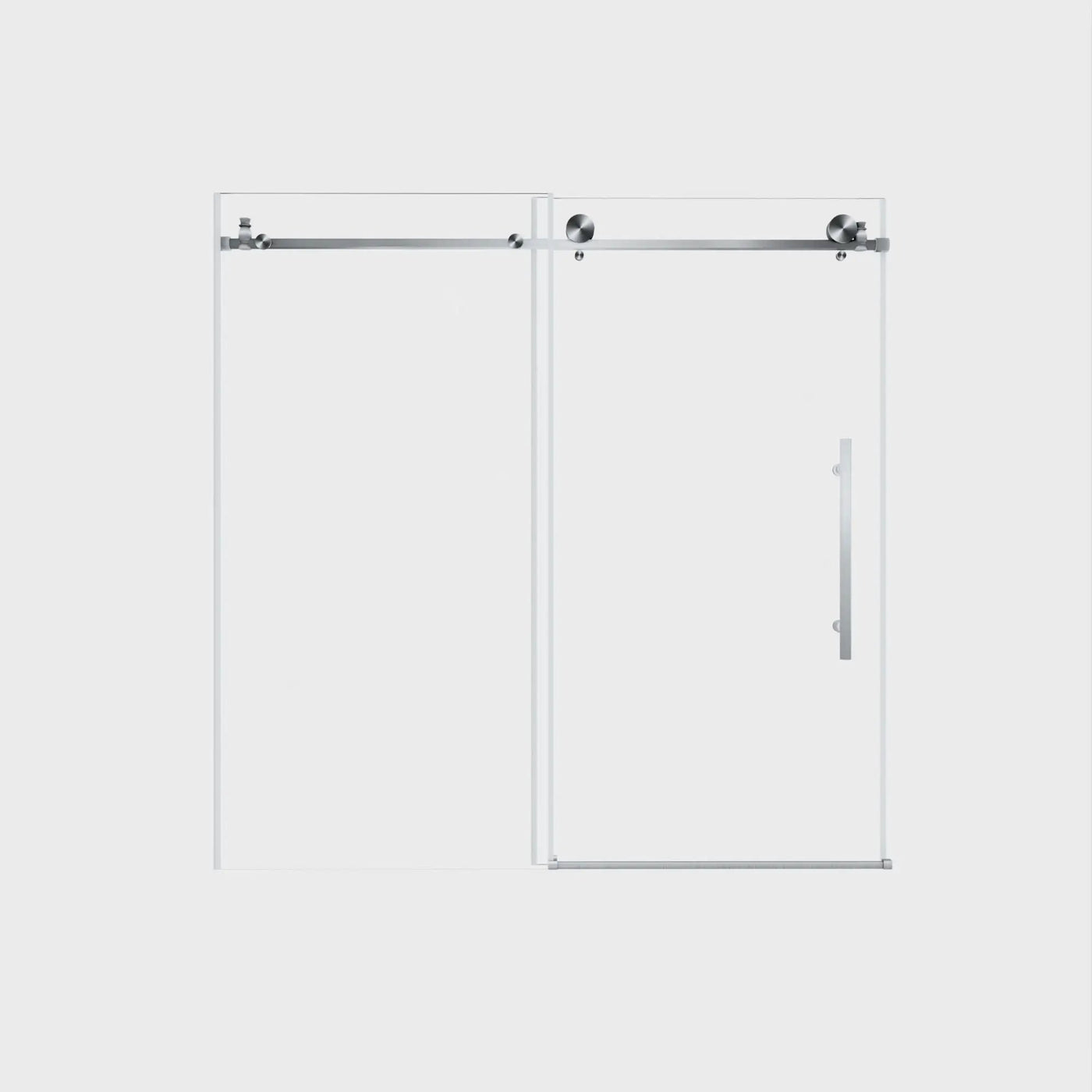 Frameless Shower Door, Smooth Sliding Tracks by HouseOfZazla