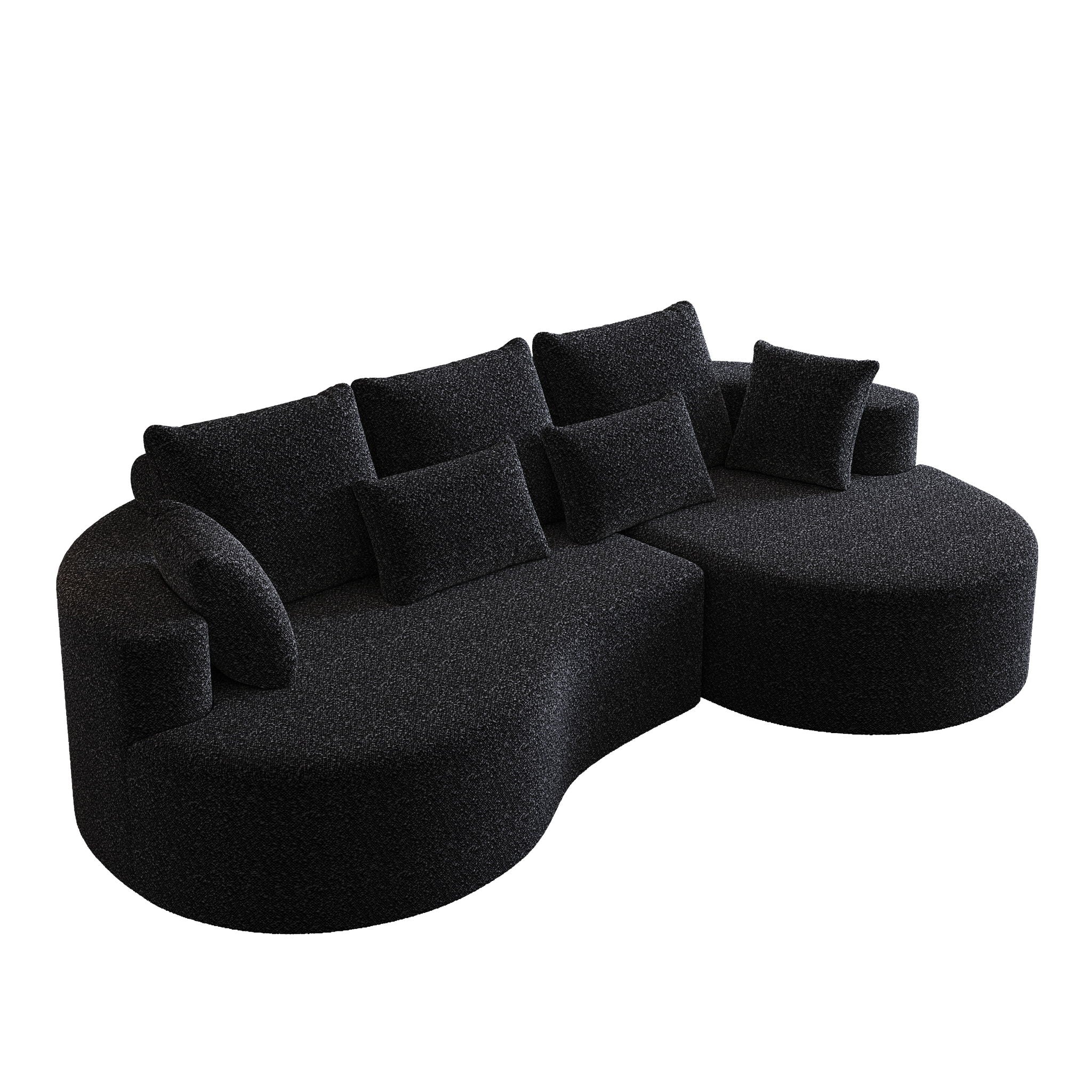 Curved Oversized Sectional Sofa With Extra Deep Seat by HouseOfZazla