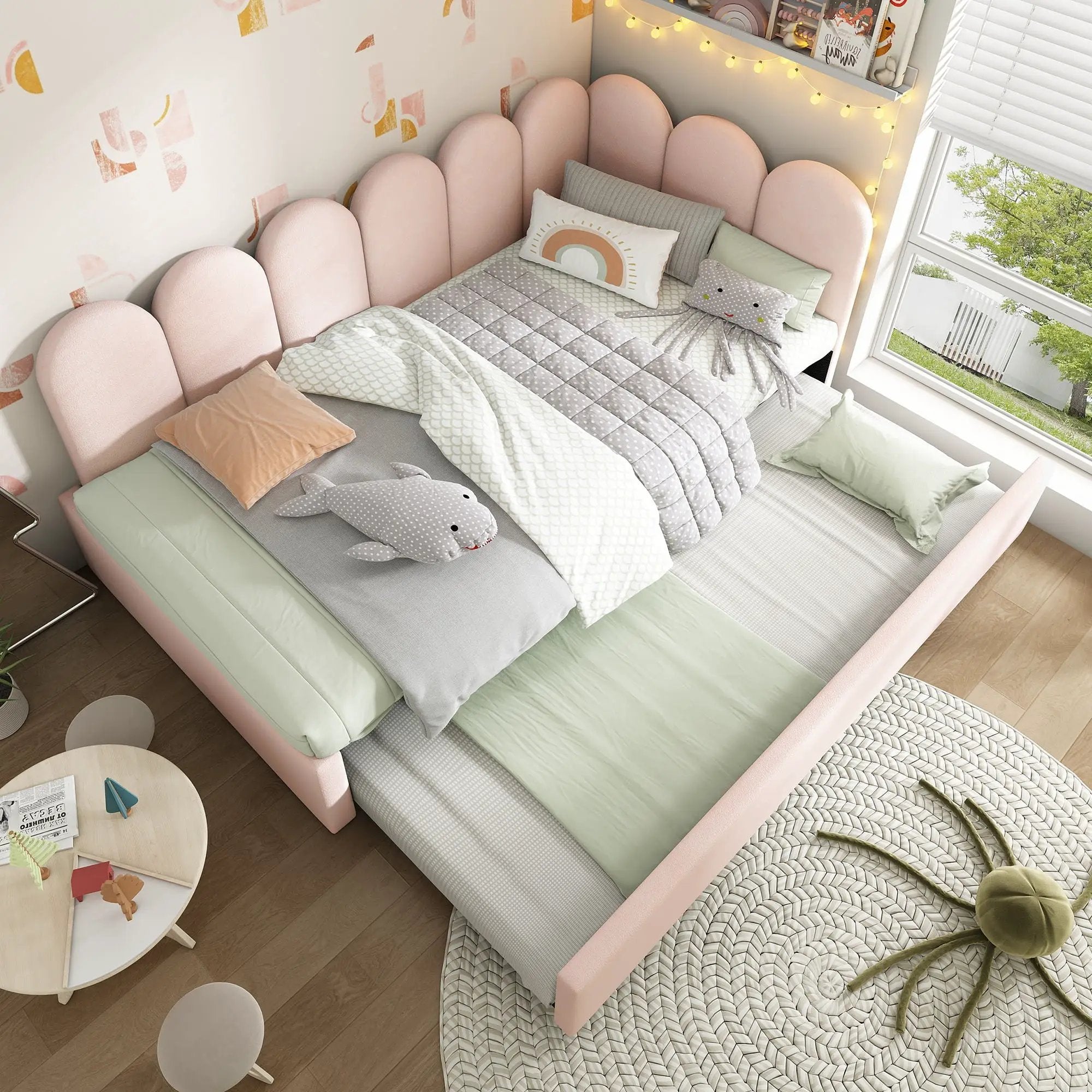 Upholstered Daybed With Metal Slatted Base by HouseOfZazla
