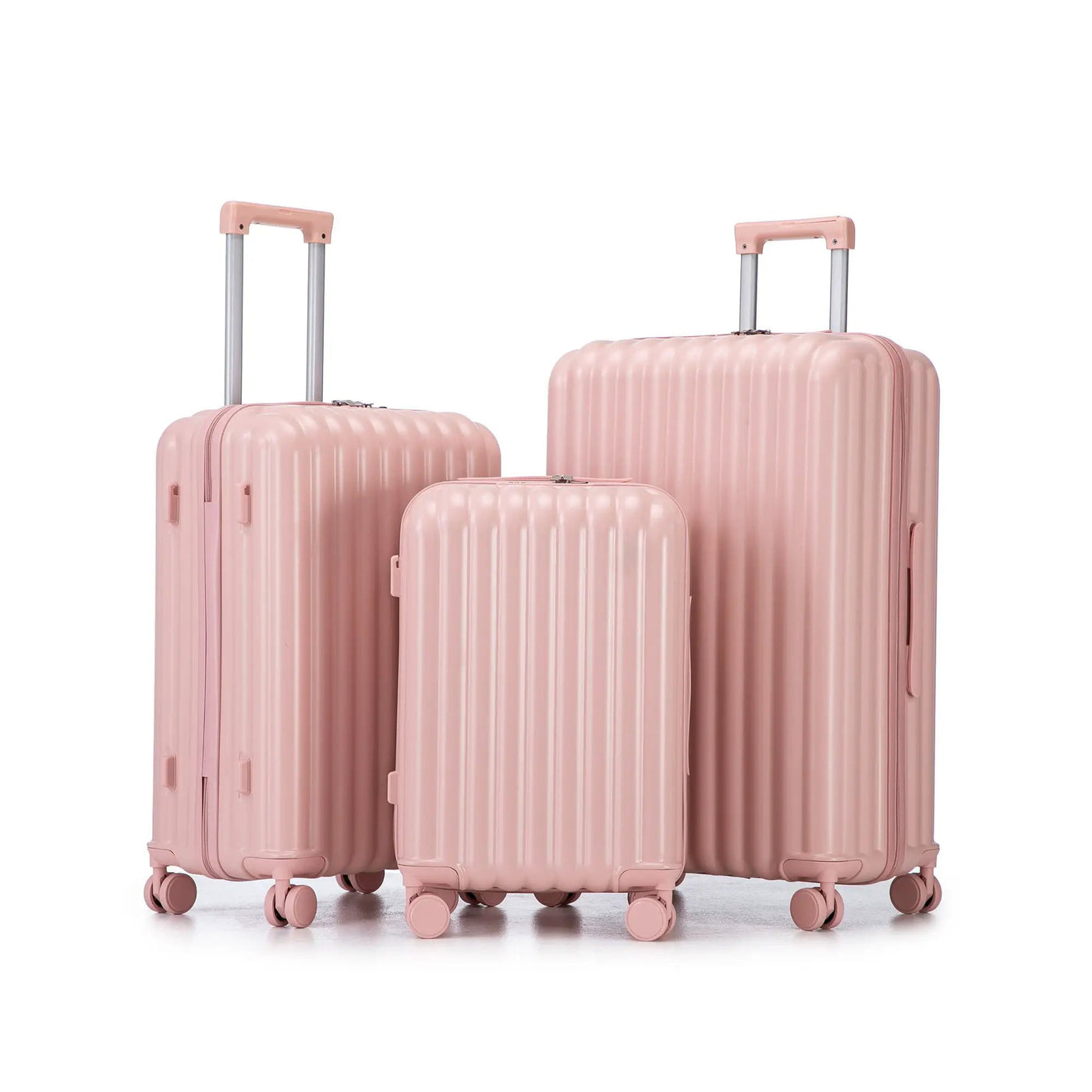 20" / 24" / 28" 3 Pieces / Set Spinner Wheel Luggage, Carry On Suitcase, With Cup Holder & USB Port & Phone Holder by HouseOfZazla