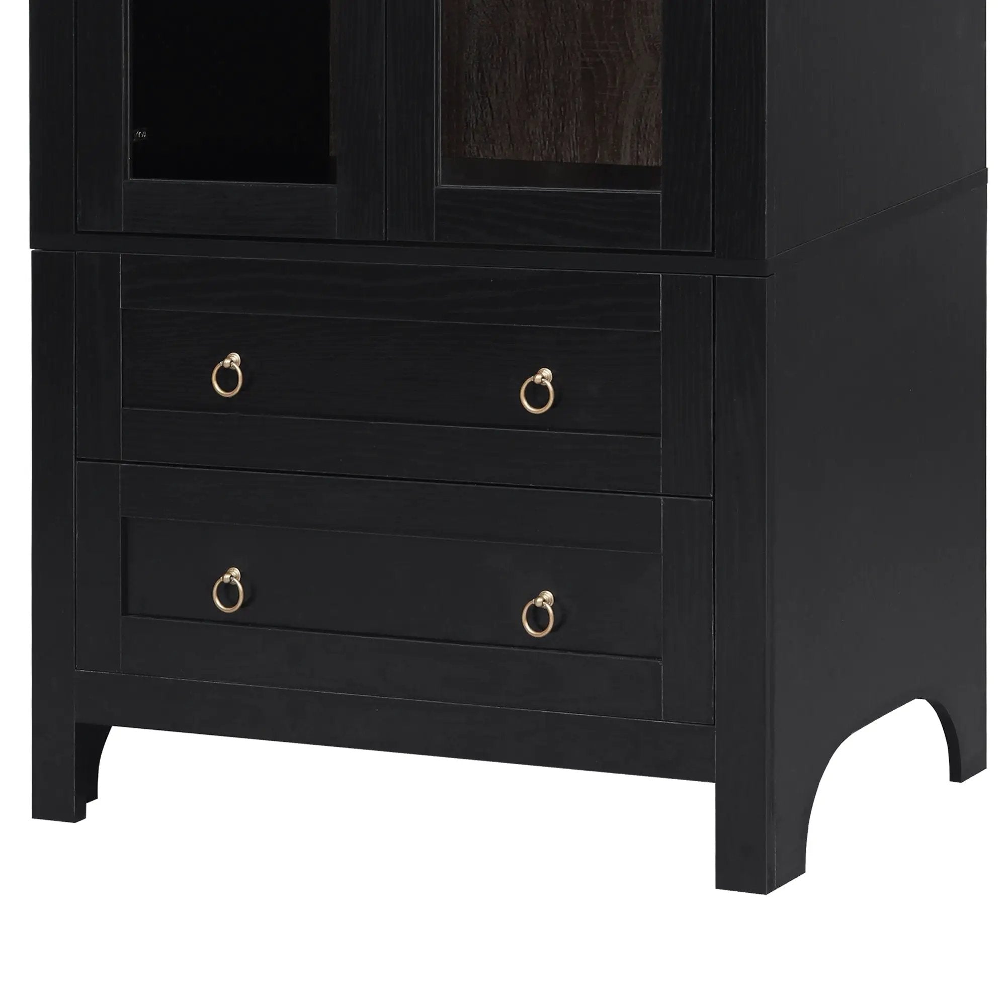 K&K 71" Tall Arched Kitchen Pantry Cabinet by HouseOfZazla