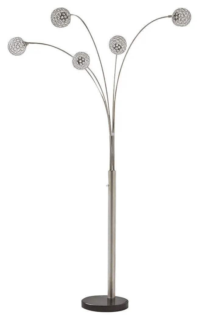 Winter - Metal Arc Lamp - Silver Finish by Unique Piece Furniture