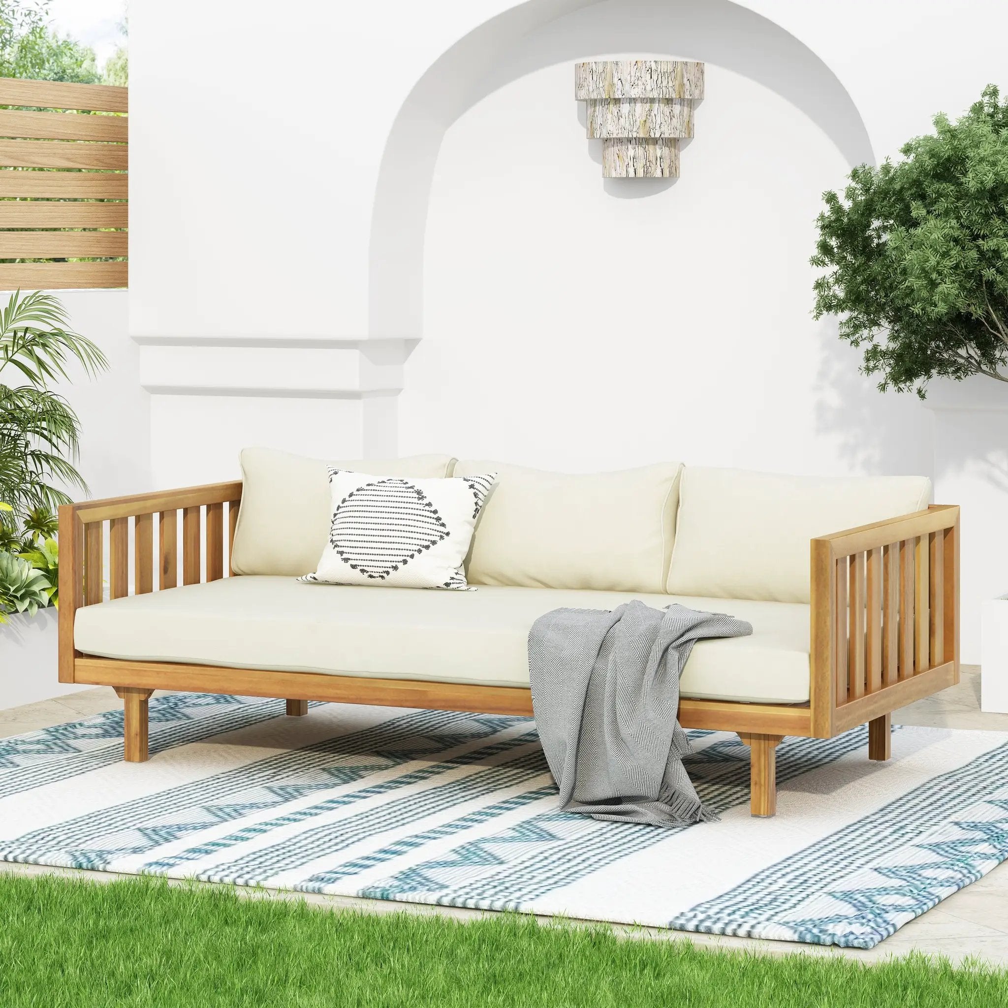 Claremont 3 Seater Daybed (Beige) by HouseOfZazla