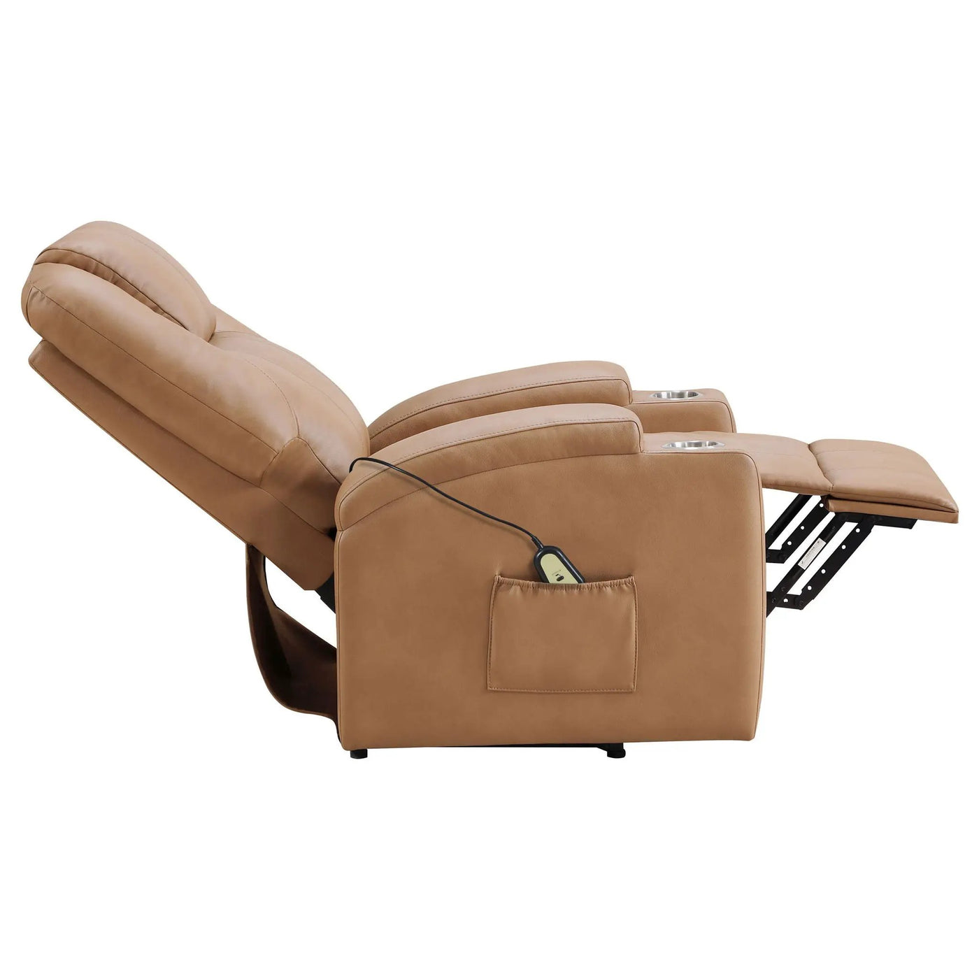 Macklin - Power Lift Massage Recliner With Heat And Dual Cupholders by HouseOfZazla