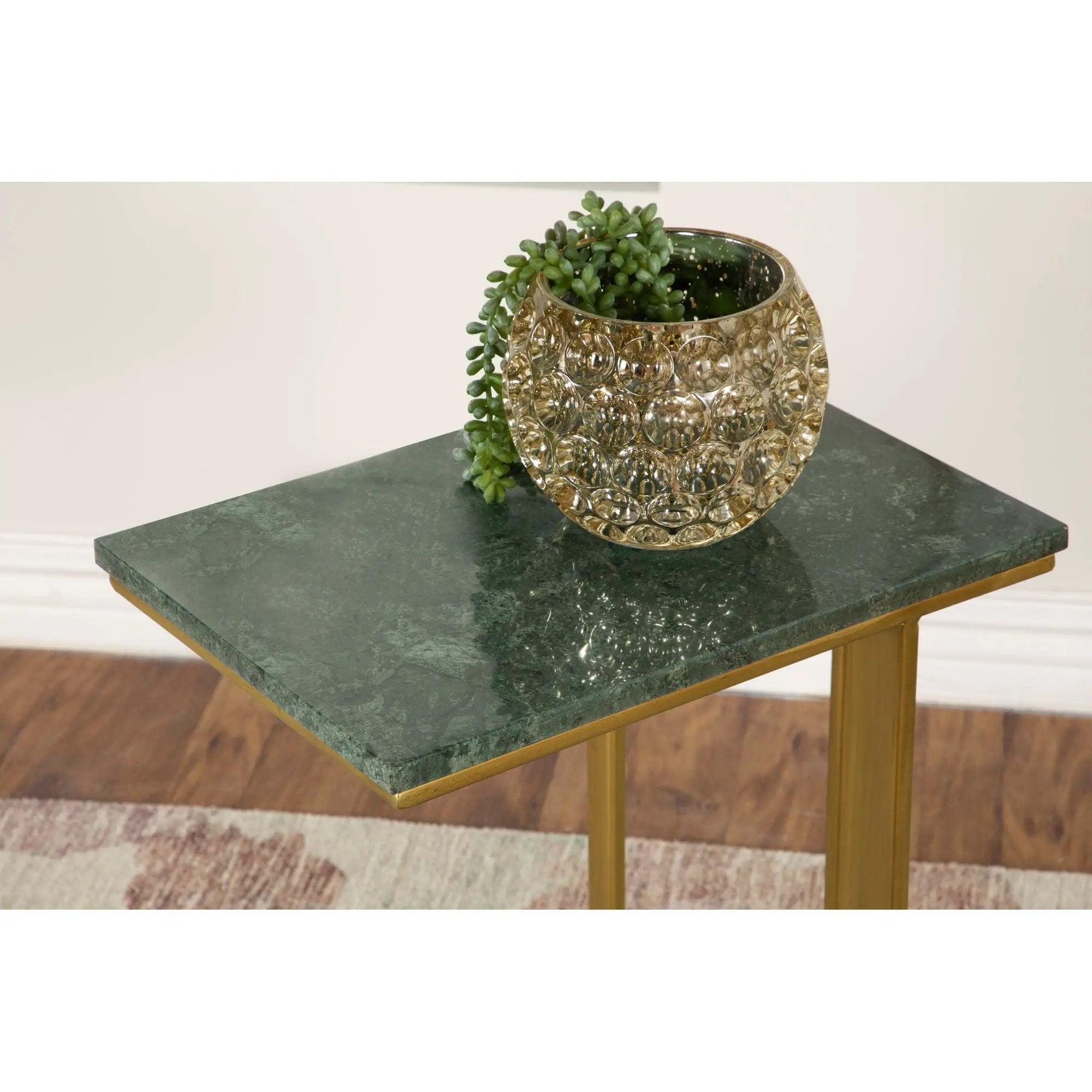 Encina - C-Shaped Sofa Side Table by HouseOfZazla