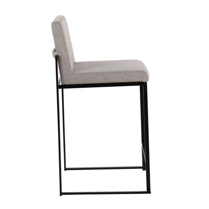 Fuji - Contemporary Modern Elegance, High Back Counter Stool by HouseOfZazla